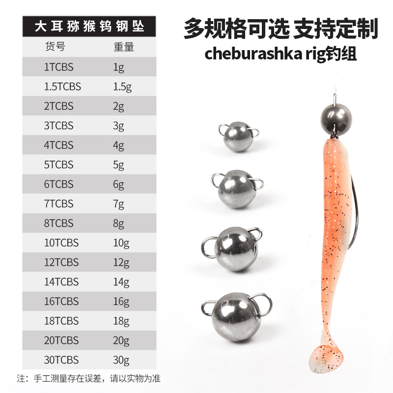 高比重鎢墜---大耳獼猴 Tungsten Cheburashka